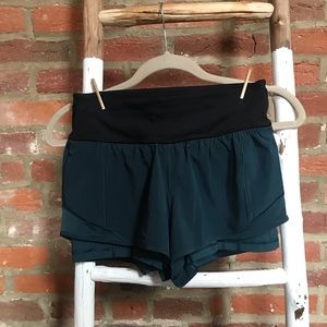 Size 6 Lululemon shorts, spandex attached